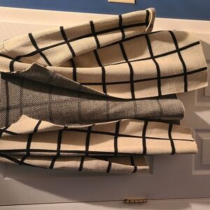 Checkered Black and White Coat